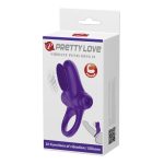 PRETTY LOVE - VIBRANT PENIS RING II Purple - obrazek 8