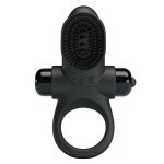 PRETTY LOVE - VIBRANT PENIS RING II Black - obrazek 2