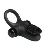 PRETTY LOVE - VIBRANT PENIS RING II Black - obrazek 4