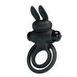 PRETTY LOVE - VIBRANT PENIS RING III Black