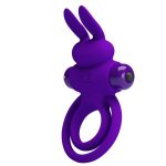 PRETTY LOVE - VIBRANT PENIS RING III 10 Functions Purple - obrazek 3