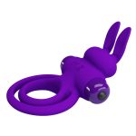 PRETTY LOVE - VIBRANT PENIS RING III 10 Functions Purple - obrazek 4