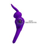 PRETTY LOVE - VIBRANT PENIS RING III 10 Functions Purple - obrazek 6