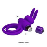 PRETTY LOVE - VIBRANT PENIS RING III 10 Functions Purple - obrazek 7