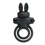 PRETTY LOVE - VIBRANT PENIS RING III Black - obrazek 2