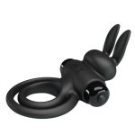 PRETTY LOVE - VIBRANT PENIS RING III Black - obrazek 4