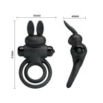 PRETTY LOVE - VIBRANT PENIS RING III Black - obrazek 5