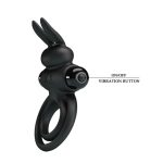 PRETTY LOVE - VIBRANT PENIS RING III Black - obrazek 6