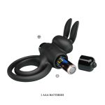 PRETTY LOVE - VIBRANT PENIS RING III Black - obrazek 7