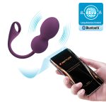PRETTY LOVE - Elvira dark Purple, 12 vibration functions Mobile APP Long-distance Control - obrazek 2