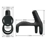 PRETTY LOVE- VIBRATINGPENIS SLING, 10 vibration functions - obrazek 7