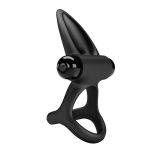PRETTY LOVE - VIBRATION COCK RING Black, 10 vibration functions - obrazek 5