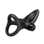 PRETTY LOVE - VIBRATION COCK RING Black, 10 vibration functions - obrazek 7
