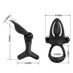 PRETTY LOVE - VIBRATION COCK RING Black, 10 vibration functions - obrazek 8
