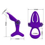 PRETTY LOVE - VIBRATION COCK RING, 10 vibration functions - obrazek 8