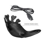 PRETTY LOVE - VIBRANT PENIS RING RUBEN Black, 7 vibration functions - obrazek 10