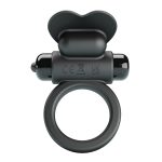 PRETTY LOVE - VIBRANT PENIS RING DEBONAIRE Black, 10 vibration functions - obrazek 3