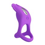 PRETTY LOVE - VIBRANT PENIS RING SILAS Black, 7 vibration functions - obrazek 5