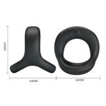 PRETTY LOVE - VIBRANT PENIS RING ELLIOTT Black, 10 vibration functions - obrazek 8