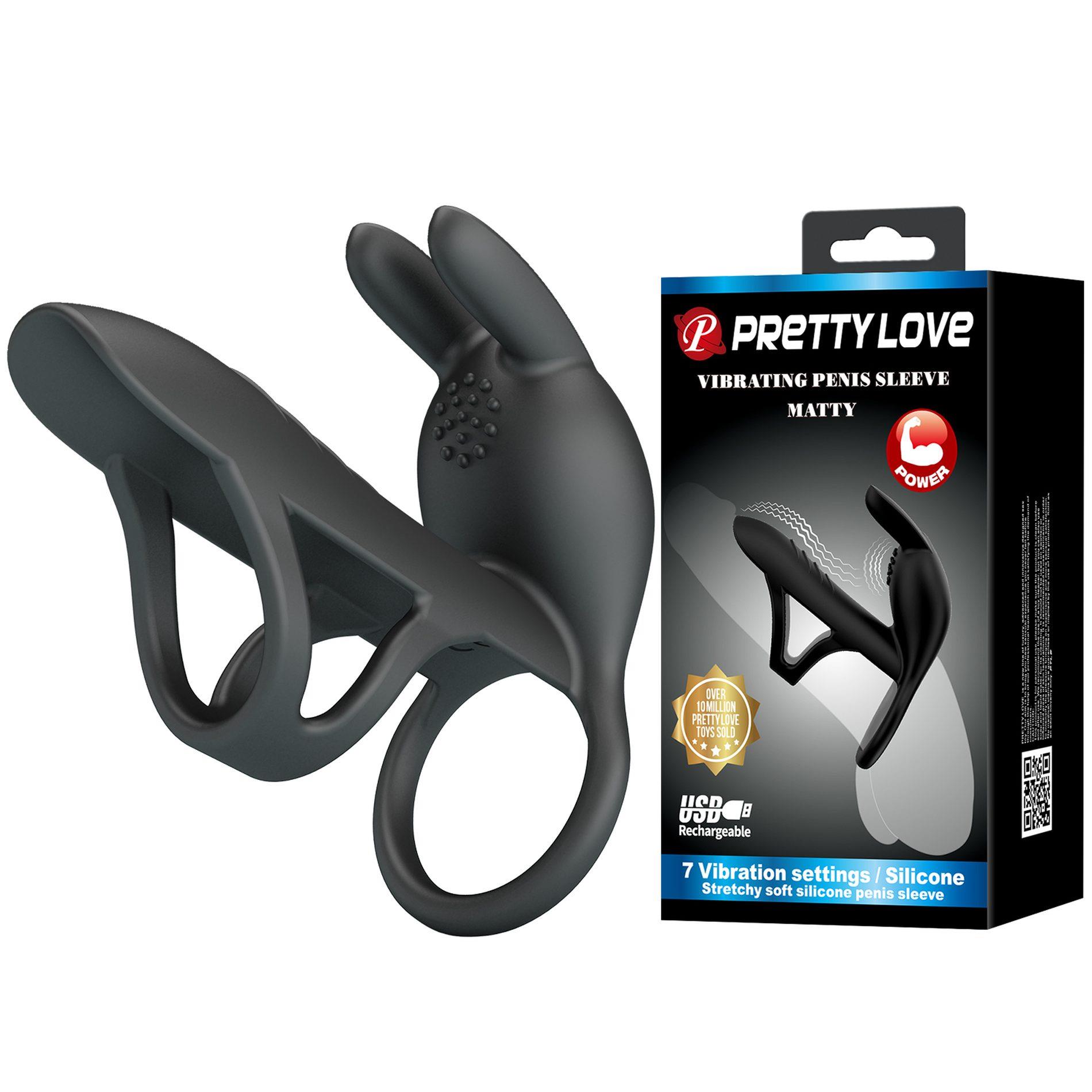 BI-210326_01 VIBRATING PENIS SLEEVE MATTY, 7 vibration functions Memory function - obrazek 1