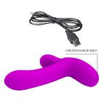 PRETTY LOVE - Geri Purple, 12 vibration functions 3 licking settings Wireless remote control - obrazek 8