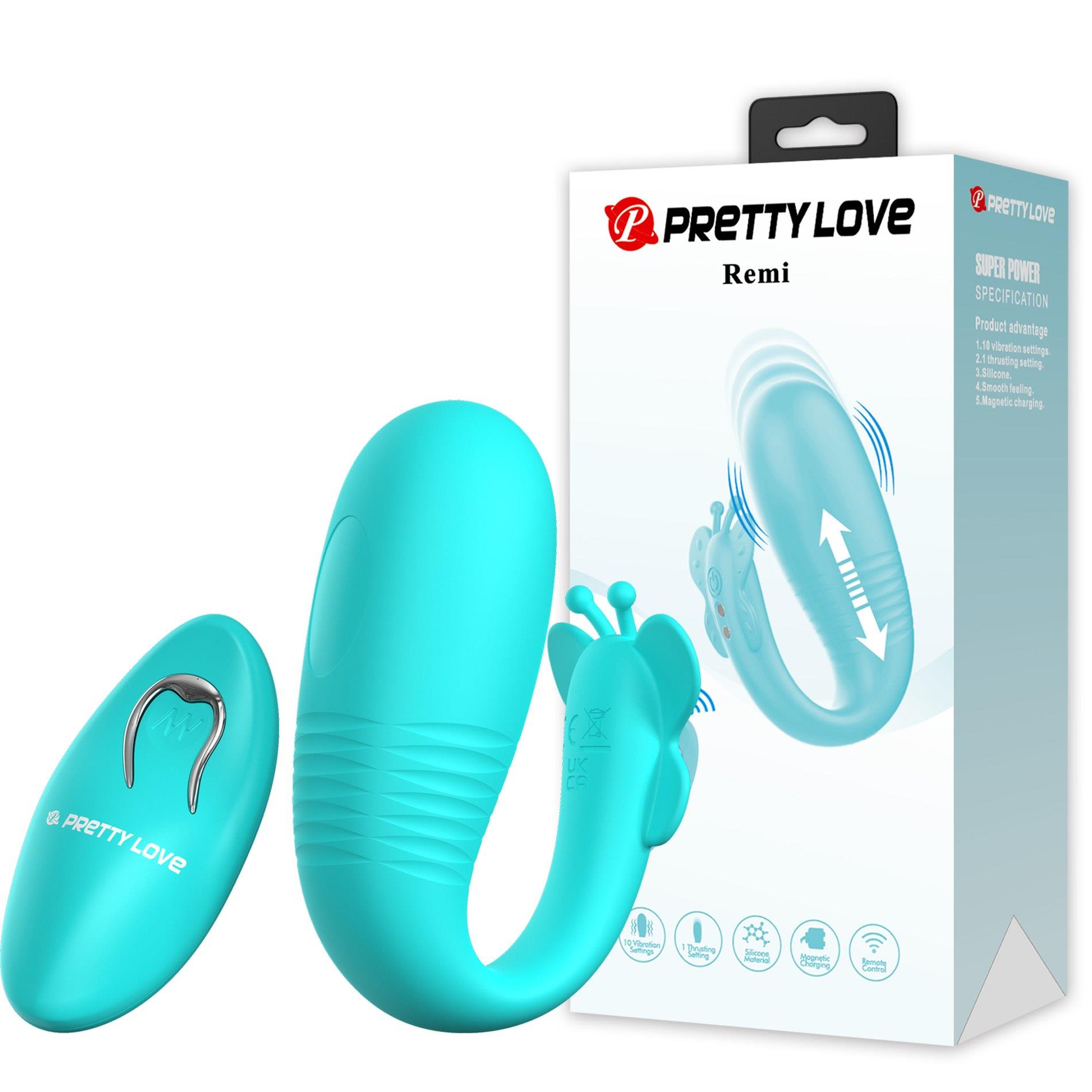 BI-300093W_01 PRETTY LOVE - Remi, 10 vibration functions, Silicone - obrazek 1