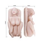 BAILE - Masturbator toy, TPR, double vibrating egg with voice, tighten,shrink 3AAA batteries - obrazek 7