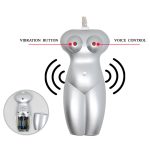 BAILE - Masturbator toy, TPR, double vibrating egg with voice, 3AAA batteries - obrazek 3
