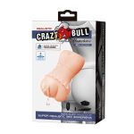 CRAZY BULL - Realistic Vagina Masturbator, Vibration Water lubricant, 3 AAA batteries - obrazek 12