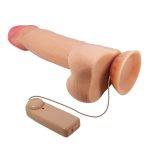 BAILE - Sliding Skin 8,5'' Flesh Vibration Bendable Suction base TPR ABS - obrazek 5