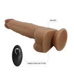 PRETTY LOVE - Jonathan 8,3'' Light Brown, 3 vibration functions Thrusting Wireless remote control - obrazek 8