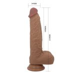 PRETTY LOVE - Jonathan 8,3'' Light Brown, 3 vibration functions Thrusting Wireless remote control - obrazek 10