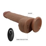 PRETTY LOVE - Tommy 8,9'' Light Brown, 3 vibration functions 3 thrusting settings Suction base Wireless remote control - obrazek 8