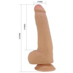 PRETTY LOVE - DRACO 9.2"(233mm) Sliding Skin Series TPR, Suction base - obrazek 7
