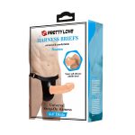 PRETTY LOVE - HARNESS BRIEFS- Houston Strap-On 6,8'' Dildo - obrazek 10