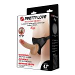 Pretty Love Fogg 4.7" Silicone Dildo with Harness Briefs - obrazek 8