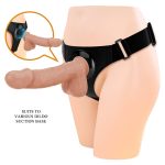 PRETTY LOVE - HARNESS BRIEFS Jerry Universal Strap-On Harness 7,6'' Dildo Flesh - obrazek 2
