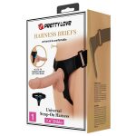 PRETTY LOVE - HARNESS BRIEFS Jerry Universal Strap-On Harness 7,6'' Dildo Flesh - obrazek 10