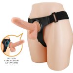 PRETTY LOVE - HARNESS BRIEFS- Tom, Universal Strap-On, 7.4'' Dildo - obrazek 2
