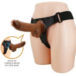 PRETTY LOVE - HARNESS BRIEFS- Micheal, Universal Strap-On, 7.0'' Dildo - obrazek 2
