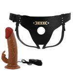 PRETTY LOVE - Marion, Universal Strap-On Harness, Dildo 7.4''TPR, multi-speed vibration - obrazek 2