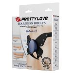 Pretty Love Caldric II Black & Blue Universal Harness Briefs - obrazek 6