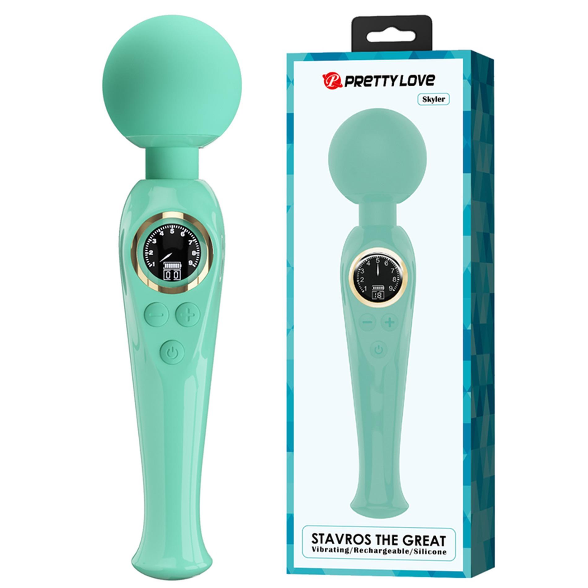 BW-055016LED-2_01 PRETTY LOVE - Skyler Green, 10 vibration functions 9 speed levels - obrazek 1