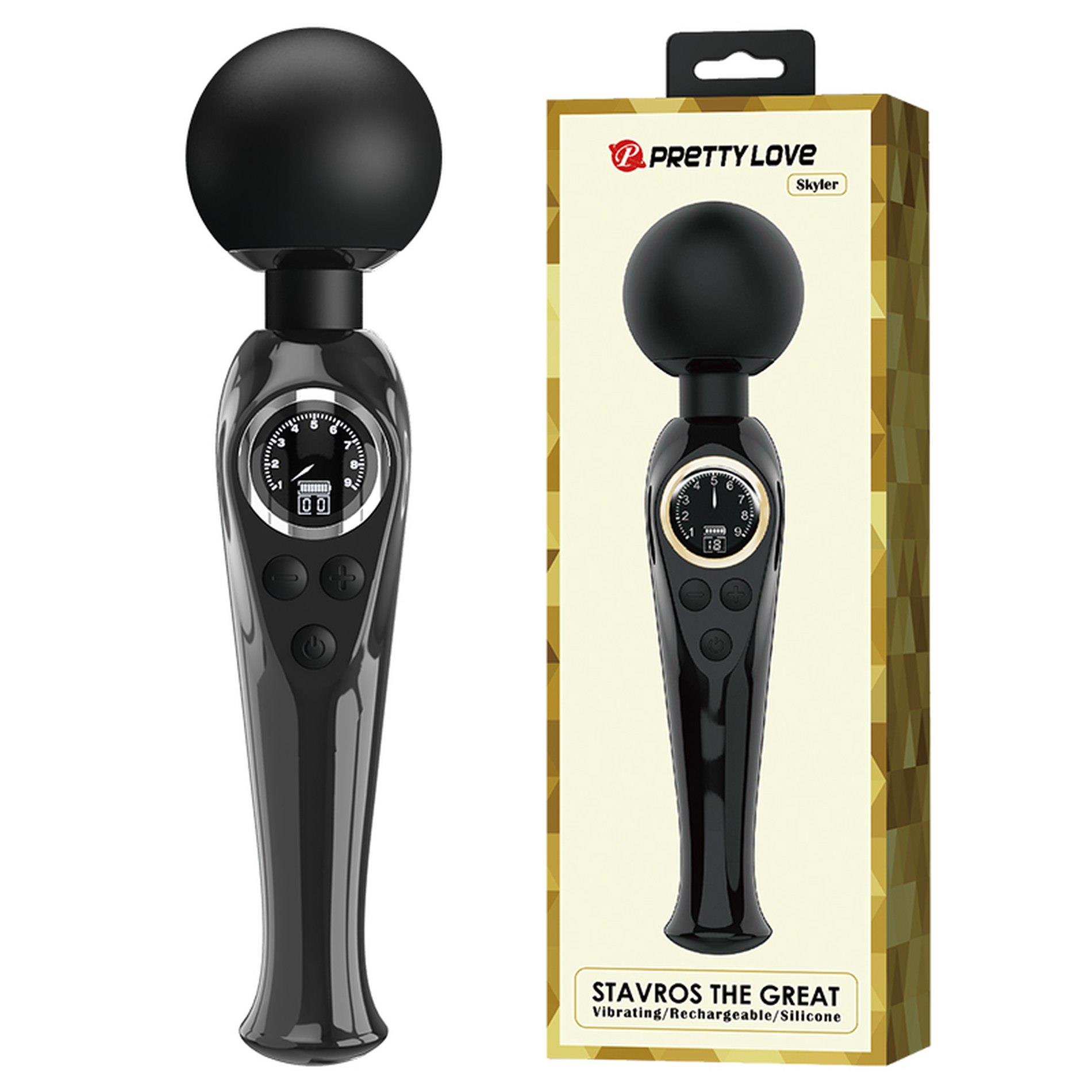 BW-055016LED_01 PRETTY LOVE - Skyler Black, 10 vibration functions 9 speed levels - obrazek 1