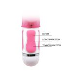 BAILE- Fasination Vibrator Pink,12 vibration functions 4 rotation functions - obrazek 5