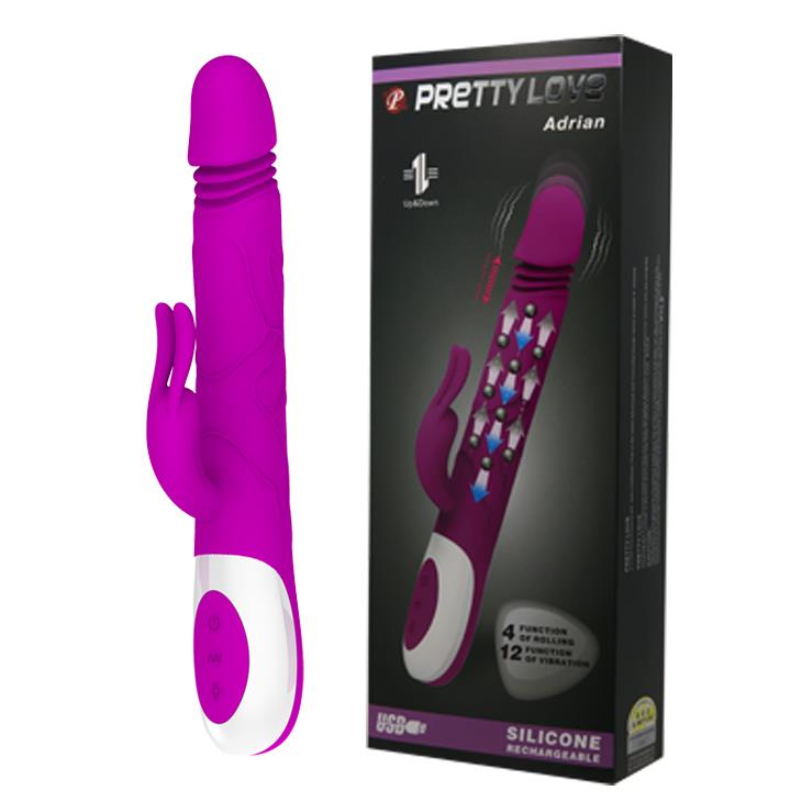 BW-069002 PRETTY LOVE - ADRIAN USB 4 rot; 12 vibration - obrazek 1