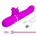 Pretty Love Butterfly Clit Vibrator Pink - obrazek 2