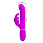 PRETTY LOVE - Coale Twinkled Tenderness Purple, 7 vibration functions 4 rotation functions 4 thrusting settings - obrazek 9