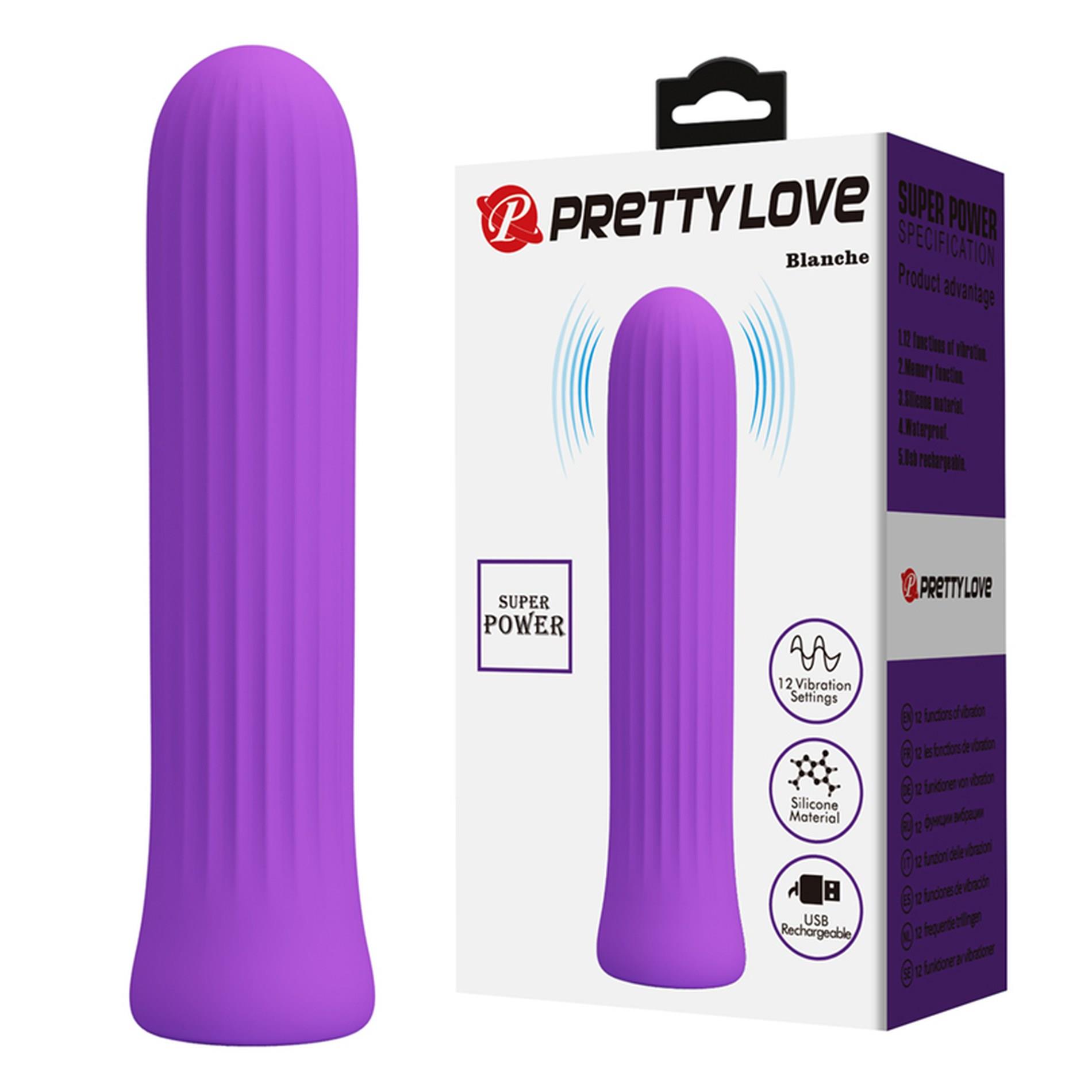 BW-500019-2 PRETTY LOVE - Blanche Dark Purple, 12 vibration functions Memory function - obrazek 1
