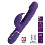 PRETTY LOVE - Kampas dark Purple, 7 vibration functions 4 licking settings - obrazek 2